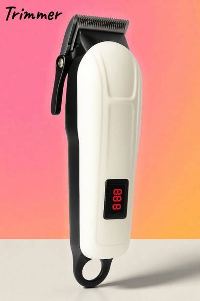 Ziddjeet A483 Rechargeable Hair Trimmer | Silent Motor, LED Light and Comfortable Grip Trimmer 240 min  Runtime 4 Length Settings