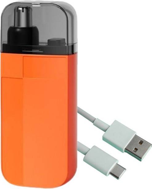 BAWALY Rechargeable Nose and Ear Hair Trimmer for Men | Cordless Electric Grooming Tool Trimmer 45 min  Runtime 1 Length Settings