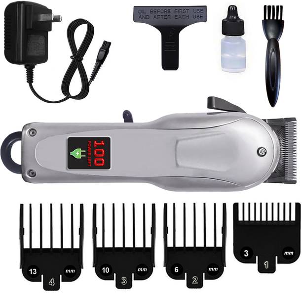 TRMR Stainless Steel Blade Trimmer | Hair & Beard Trimmer for Men | Trimmer Fully Waterproof Trimmer 240 min  Runtime 4 Length Settings