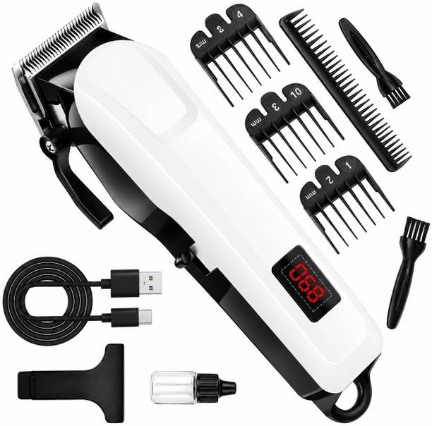 CLINLINSO 809 Professional Beard Trimmer for Men with Adjustable Comb & Fast Charging Fully Waterproof Trimmer 240 min Runtime 5 Length Settings