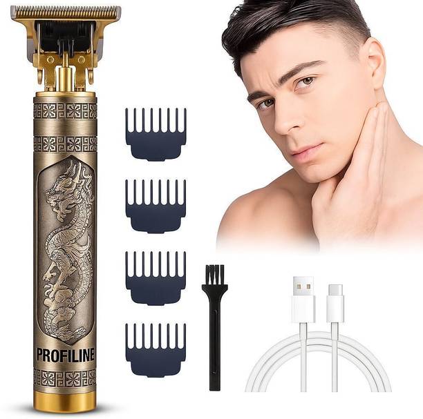 Profiline T9 Cordless 0mm Professional Hair Clippers Electric Trimmers For Men A# Trimmer 60 min Runtime 4 Length Settings