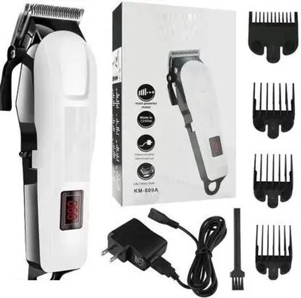 KEMMIE 809a k.m Professional Hair.Clipper with LED Display Trimmer 240 min Runtime 4 Length Settings