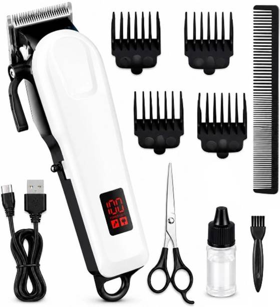 ValueShop 809A Professional Hair Cutting Shaving Classic Machine USB style Multiple guide Fully Waterproof Trimmer 240 min Runtime 4 Length Settings