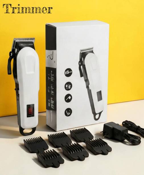 Shamsa X84 Electric Beard Trimmer for Men USB Rechargeable Hair Clipper Machine Fully Waterproof Trimmer 240 min  Runtime 4 Length Settings