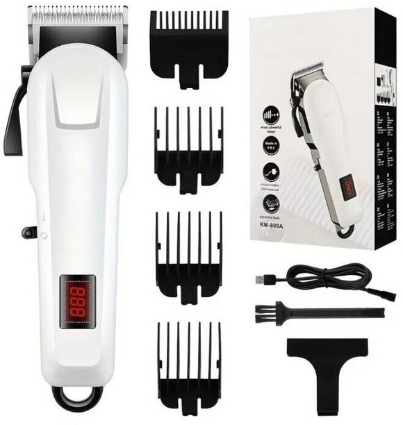 Zeno volt 809 Cordless Professional Hair Clipper Dual LED Titanium coated blade Trimmer Trimmer 240 min Runtime 4 Length Settings