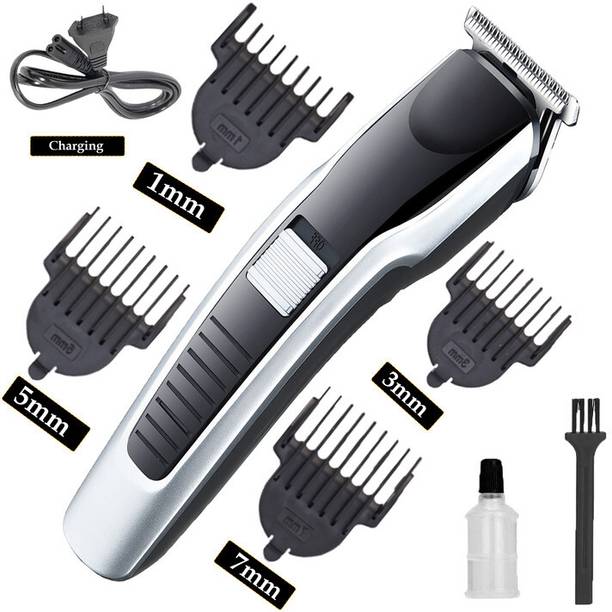 MynxeHTC Men Beard Professional Cordless Rechargeable Trimmer Hair-Clippers for Men Hair Fully Waterproof Trimmer 45 min  Runtime 4 Length Settings