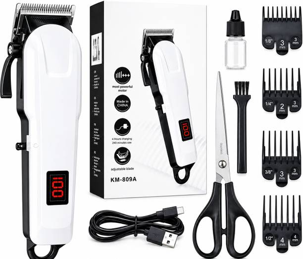 Zeno volt 09A Hair Cutting Machine for Men with LED Digital Display, Powerful Motor, Shaver For Men, Women