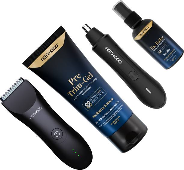 MENHOOD Up-Down Package 1.0 - Grooming trimmer Body Groomer 150 min  Runtime 4 Length Settings