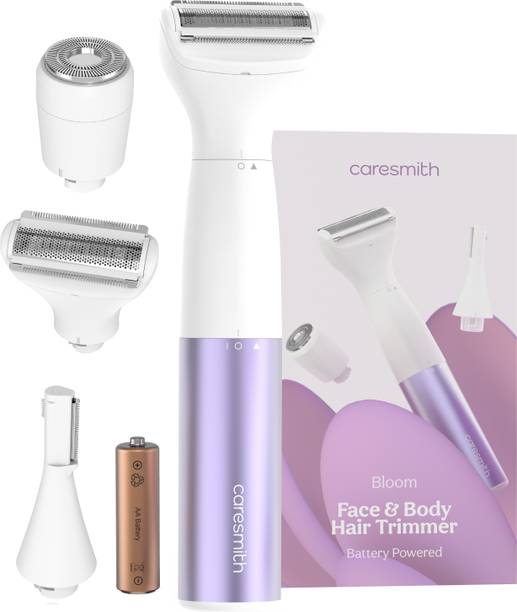caresmith FCS0095 Bloom Face & Body Hair Fully Waterproof Trimmer 480 min  Runtime 0 Length Settings