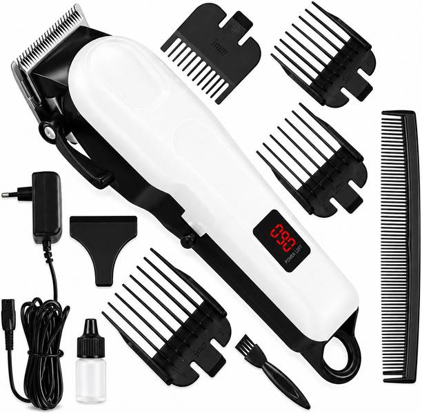 ChinuStyle 809A Hair Clipper & Beard Trimmer with Digital Display, Adjustable Length Combs  Shaver For Men