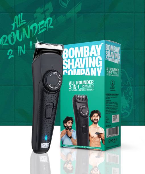 BOMBAY SHAVING COMPANY All Rounder 2-in-1 Beard & Body Grooming Trimmer 120 min  Runtime 38 Length Settings
