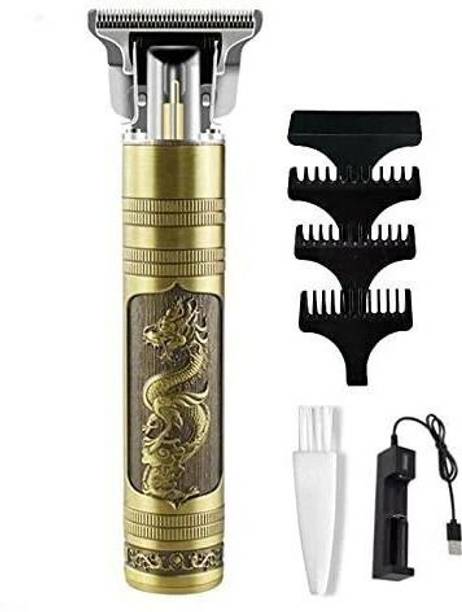SHIARYA Vintage T9 Rechargeable Metal Body Beard Trimmer Shaver Trimmer 120 min  Runtime 4 Length Settings