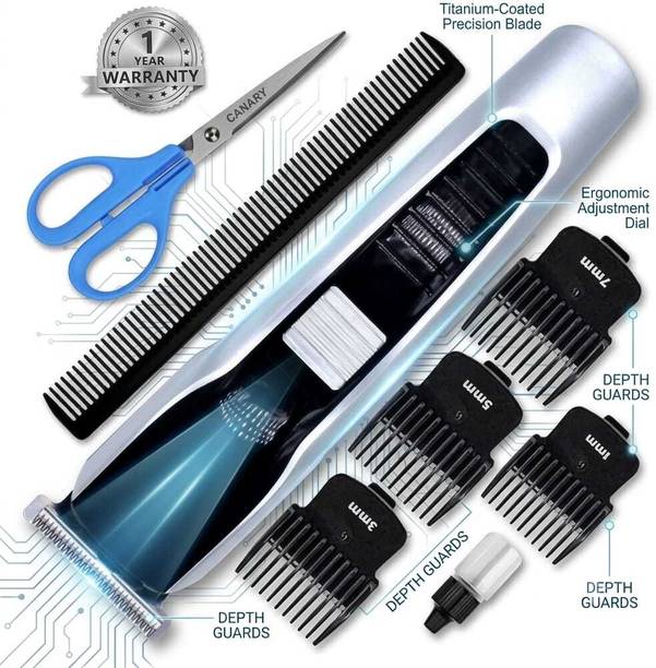 ValueShop 538 Professional Hair Cutting Shaving Classic Machine Beard salon Fully Waterproof Trimmer 120 min Runtime 4 Length Settings
