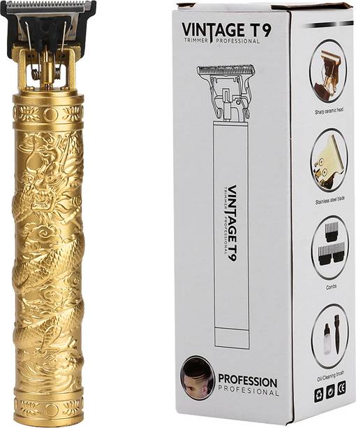 VISHMART Professional Vintage T9 Hair Trimmer Clipper T-Shape Design & Dragon Style G152 Trimmer 120 min Runtime 4 Length Settings