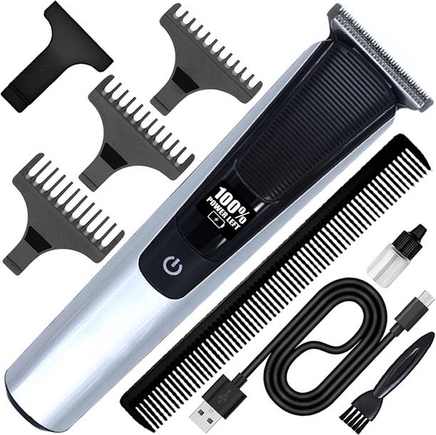 QGS High Quality GI Rechargeable Professional Low Noise Hair Clipper Beard Moustache Trimmer 220 min  Runtime 4 Length Settings