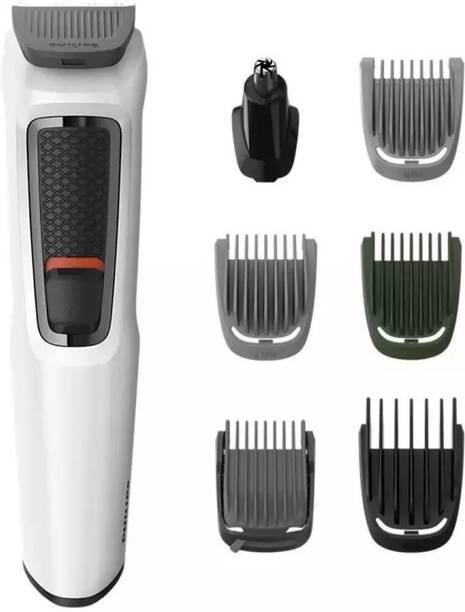 PHILIPS MG3721/77 Cordless Multi-Grooming 7-in-1 for Face-Hair-Body-Nose Trimmer 60 min  Runtime 1 Length Settings