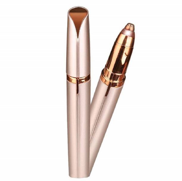 LICHEE Portable eyebrow Hair Removal Eyebrow Trimmer, Face, Lips, Nose Hair Removal Electric Trimmer with Light Trimmer 120 min  Runtime 0 Length Settings
