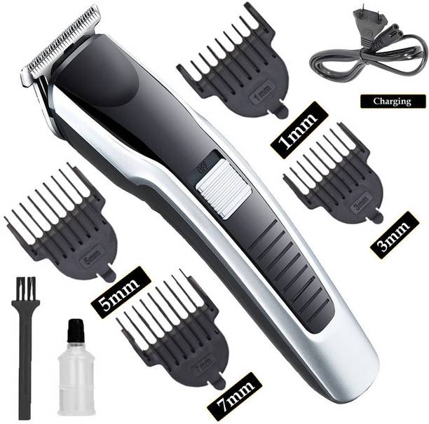 MynxeHTC Rechargeable-AT-538 Cordless Professional Men's Electric 0 Cutting T-Blade Hair Fully Waterproof Trimmer 45 min Runtime 4 Length Settings