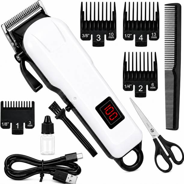Zeno volt Professional Men’s Hair Shaver Trimmer 809A with Digital Display, Rechargeable Shaver For Men