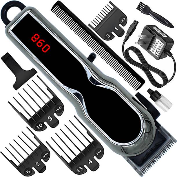 Kubbra FK High Quality Rechargeable Professional Low Noise Hair Clipper Beard Moustache Fully Waterproof Trimmer 200 min Runtime 8 Length Settings