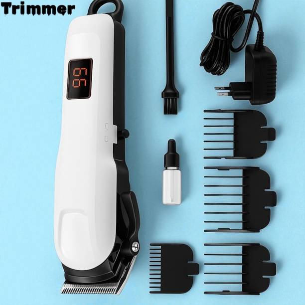 Nilesawar X134 Waterproof Beard Trimmer for Men,Fast Charge, LED Display, Precision Blades Trimmer 240 min  Runtime 4 Length Settings