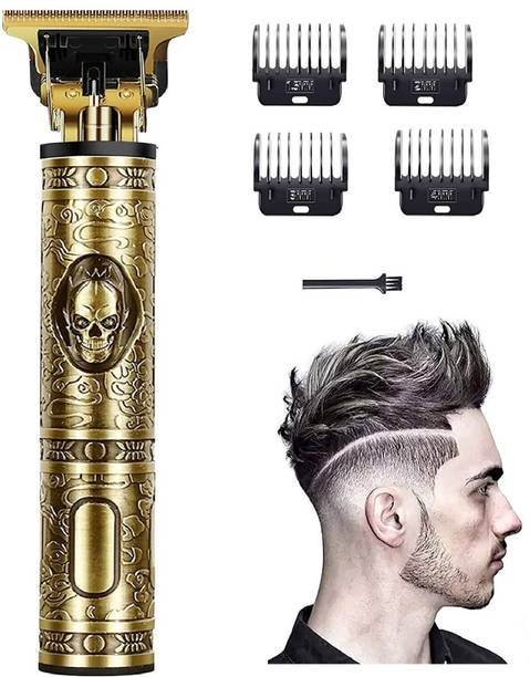 VISHMART Vintage T9 Cordless Shaver Clipper Waterproof Men Barber Hair Cutting Machine Trimmer 120 min  Runtime 4 Length Settings