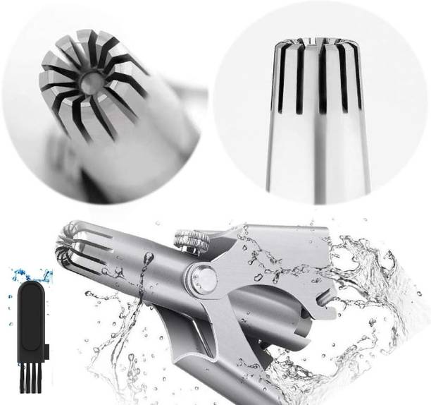 Buzzomart Nose Hair Trimmer, Ear & Nose Hair Waterproof, Eco/Travel/User-Friendly Trimmer 120 min  Runtime 1 Length Settings