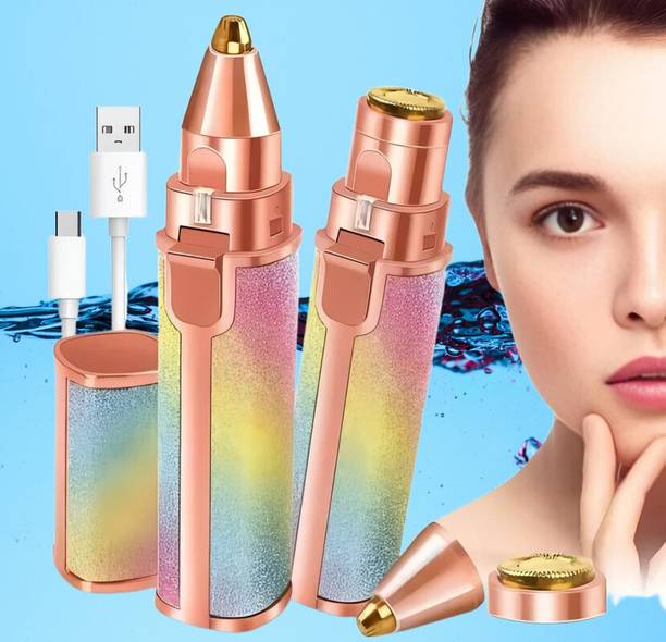 Elecsera 2 In 1 Flawless Eyebrow Trimmer Facial Hair Remover Trimmer For Women Trimmer 90 min  Runtime 0 Length Settings