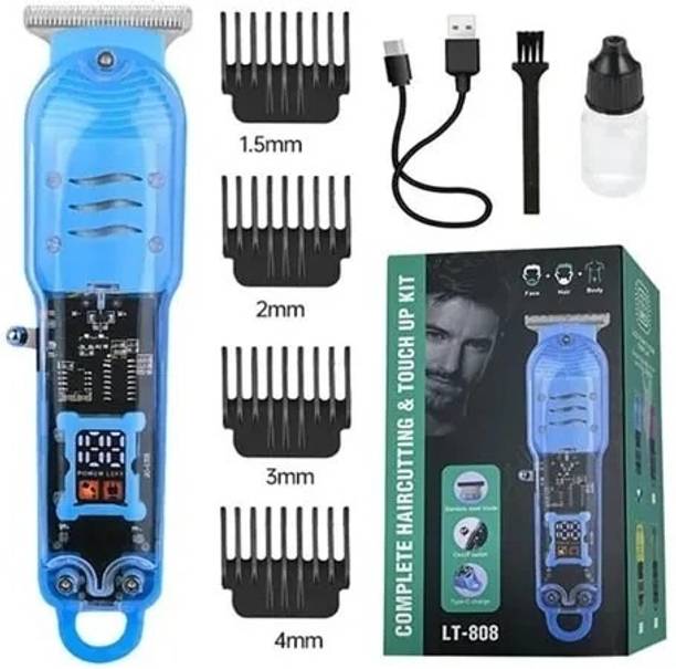 RACCOON Rechargeable Hair Clipper for Beard, Face & Body Hair Trimmers Electric Shaving Fully Waterproof Trimmer 90 min  Runtime 4 Length Settings