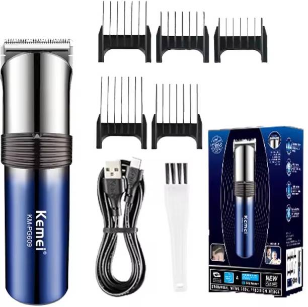 Kemei KM-609 Professional Rechargeable Hair Clipper Trimmer 120 min  Runtime 4 Length Settings