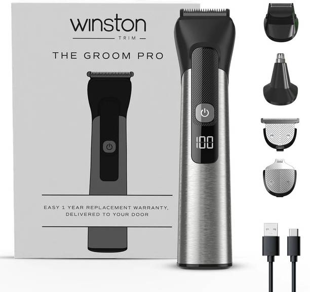 Winston Groom Pro 5 in 1 Grooming trimmer for Men Grooming Kit 120 min  Runtime 13 Length Settings