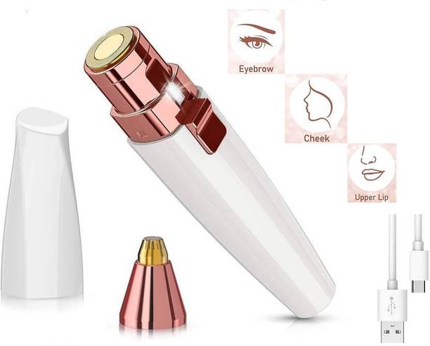 ziup 2 in 1 Rechargeable Hair Removal Trimmer for Women with Replaceable Heads Fully Waterproof Trimmer Cordless Epilator