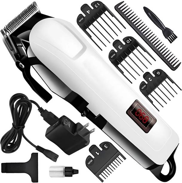RACCOON Digital Professional Hair Clipper, Adjustable Blade Clipper, Hair Trimmer Shaver Fully Waterproof Trimmer 180 min  Runtime 5 Length Settings