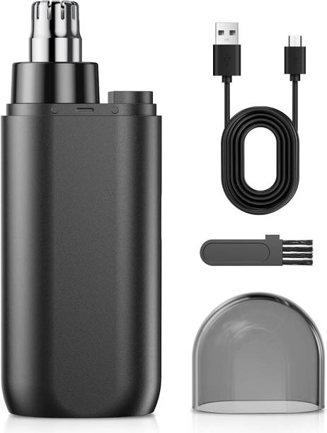 SPARKLESS Nose Hair Trimmer for Men and Women, Painless Rechargeable Nose and Ear Clipper Fully Waterproof Trimmer 120 min  Runtime 1 Length Settings