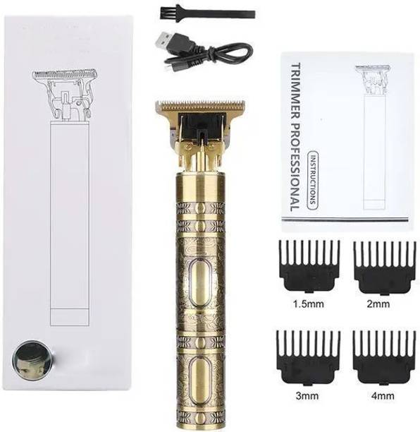 BDMart Metal Vintage-T9 Hair Cutting Machine Shaver Best Barber Hair Clipper Trimmer 60 min Runtime 0 Length Settings