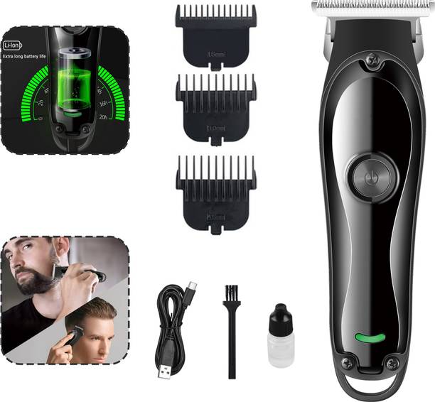 Virth Strong Power Portable Hair Clipper Hair Trimmer with Type-C Charge Beard Hair Trimmer 120 min  Runtime 3 Length Settings