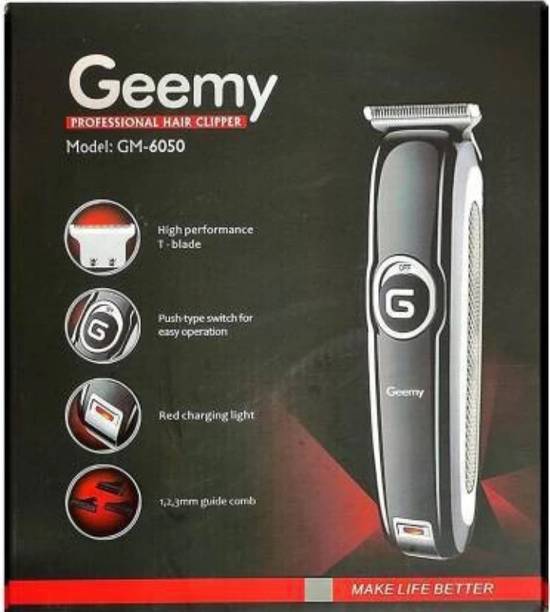 Geemy GM 6050 Fully Waterproof Trimmer 120 min Runtime 2 Length Settings