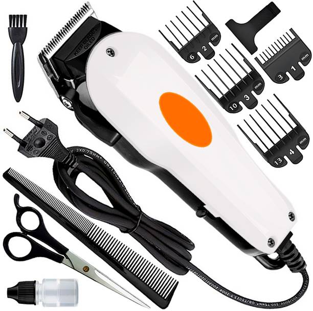 QGS Powerful G5 Adjustable Titanium Wired High Quality Hair Clipper Beard Moustache Trimmer 510 min Runtime 10 Length Settings