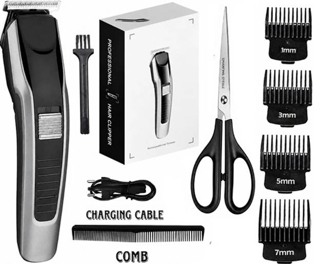 FABUNIK 538 Premium Cordless Beard and Hair Trimmer for Men, Professional 4 Combs, Fully Waterproof Trimmer 60 min Runtime 5 Length Settings
