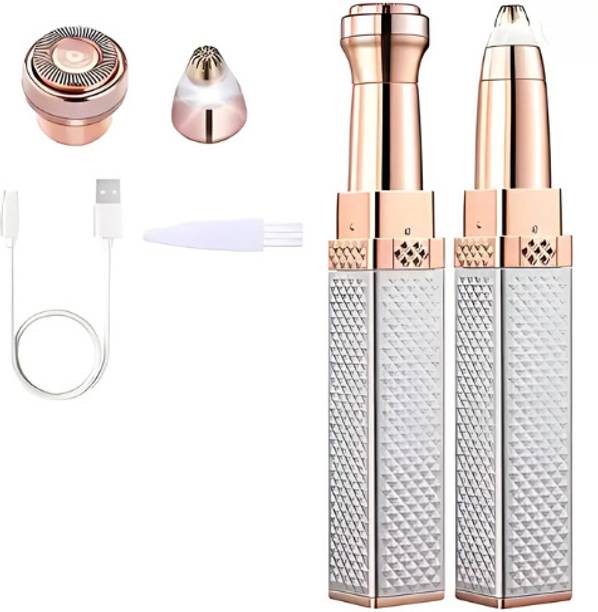 Feemie 2 In 1 Eyebrow Machine For Women Face Lips Nose Hair Removal Waterproof Trimmer Trimmer 60 min Runtime 2 Length Settings