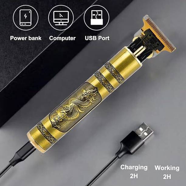 FINARO Dragon Style Trimmer, Professional Hair Clipper, Adjustable Blade Clipper Shaver Trimmer 90 min  Runtime 4 Length Settings
