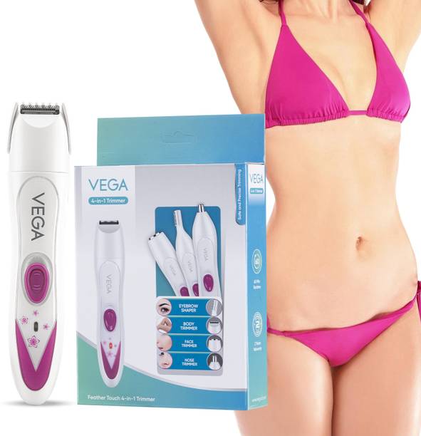 VEGA VHBT-03 4-In-1 Body Groomer for Women Trimmer 60 min  Runtime 4 Length Settings