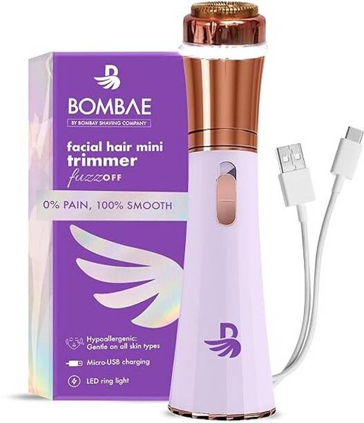 JSJ Women Painless Trimmer for Facial Hair and Eyebrow and Sideburns Body Groomer 30 min  Runtime 1 Length Settings