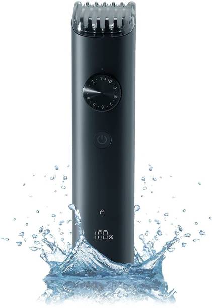Mi Beard Trimmer 2, Corded & Cordless, Type-C Fast Charging, LED Display, Fully Waterproof Trimmer 90 min  Runtime 40 Length Settings