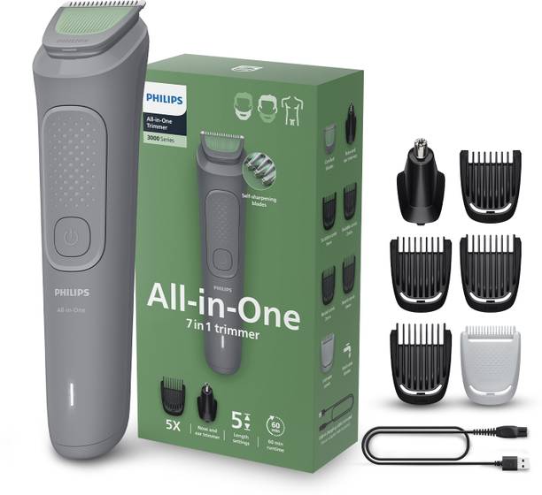 PHILIPS MG3911/15 Fully Waterproof Trimmer 60 min  Runtime 5 Length Settings