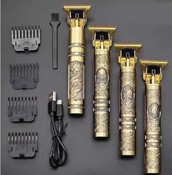 waizil beard cutting machine | men trimmer shaver | hair cutter men Gold) Trimmer 20 min  Runtime 4 Length Settings