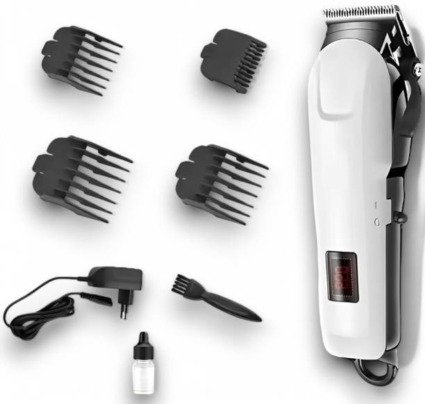 Nilesawar X10 (PROFESSIONAL HAIR TRIMMER) 2000 mAh Battery with LCD Battery Display Trimmer 240 min  Runtime 4 Length Settings