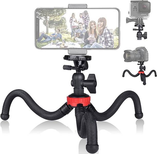 SURYAKUSH Flexible Octopus Tripod Phone DSLR Camera Vlog 2in1 Design Selfie Stick tripod Monopod Kit, Tripod Kit, Tripod Ball Head