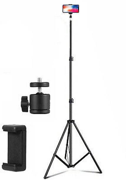 BASS BLING ®Lightweight & Portable Portable 7 Feet (84 Inch) Long Tripod Stand Tripod Ball Head