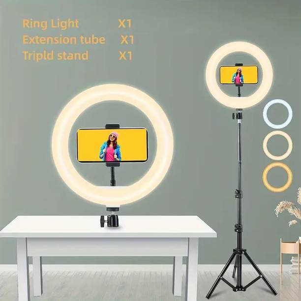 SansyStore LED Ring Light Kit with Tripod Stand for Vlo...